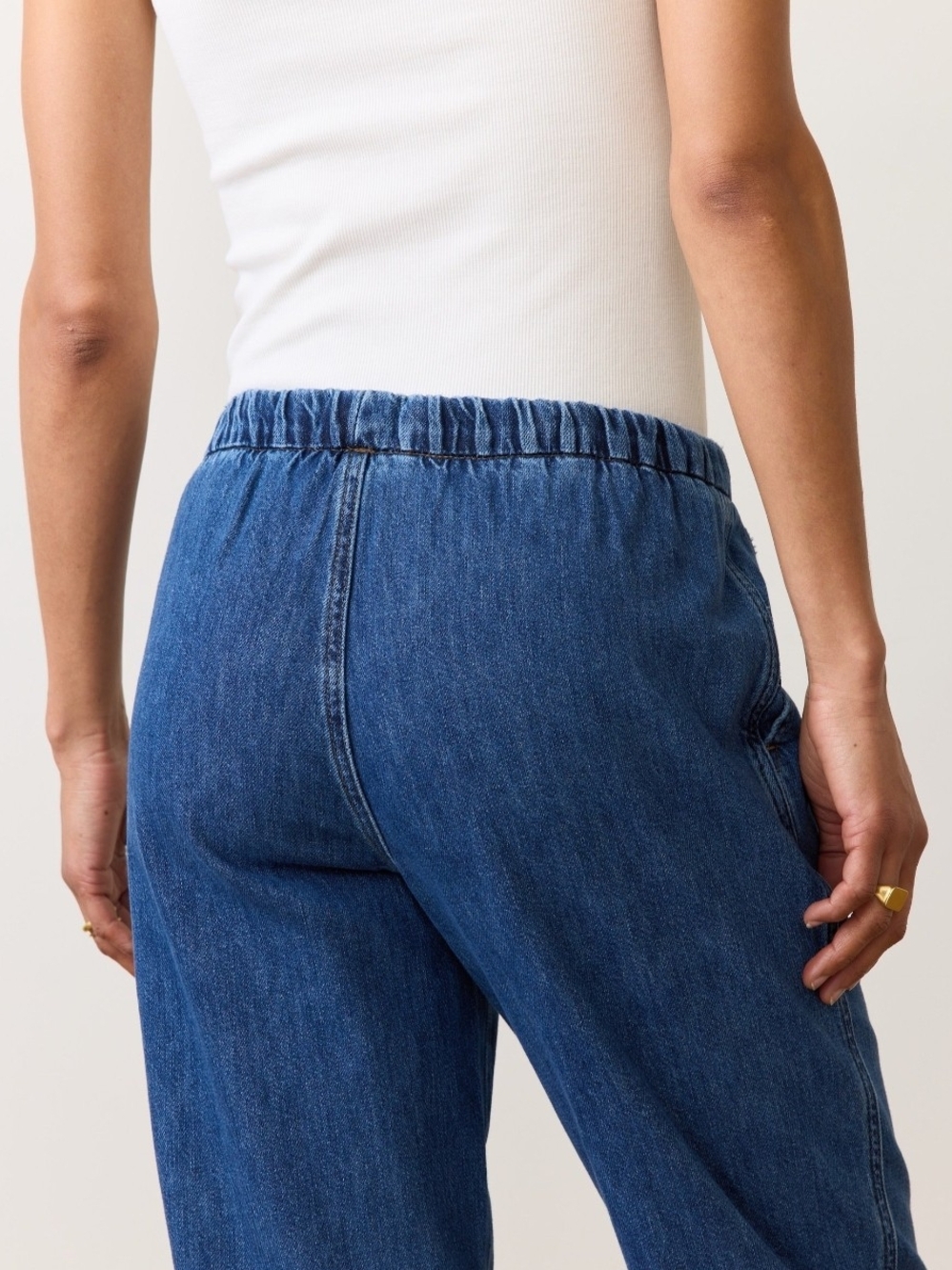Drawstring Denim Pant - Picture 11 of 12